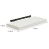 Portable Floating Wall Shelves Storage Display Shelf Black /White MDF Wall Mount