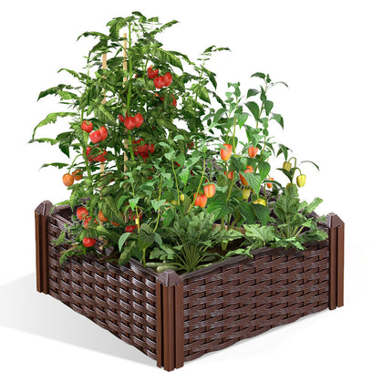 1/2 PCS Raised Garden Flower Bed Planter Plant Pot Vegetable Herb Box Tray Frame