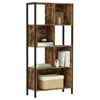 Mid Century Modern Large Bookcase Metal Storage Cabinet Book Shelf Shelving Unit