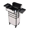 4 IN1 Makeup Trolley Case Beauty Trolley Case Vanity Case Box on Wheels w/Drawer