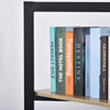 4-Tier Triangle Storage Shelf Bookshelf Display Unit Cabinet Steel Frame