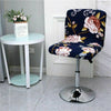 Bar Stool Chair Cover Floral Printed Front Desk Seat Chairs Protector Covers UK