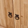 New Sideboard 2 Door Storage Cupboard Solid Mexican Waxed Pine Buffet Cabinet