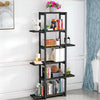 5Tier Metal Wall Rack Leaning Ladder Shelf Bookcase Display Storage Unit Cabinet