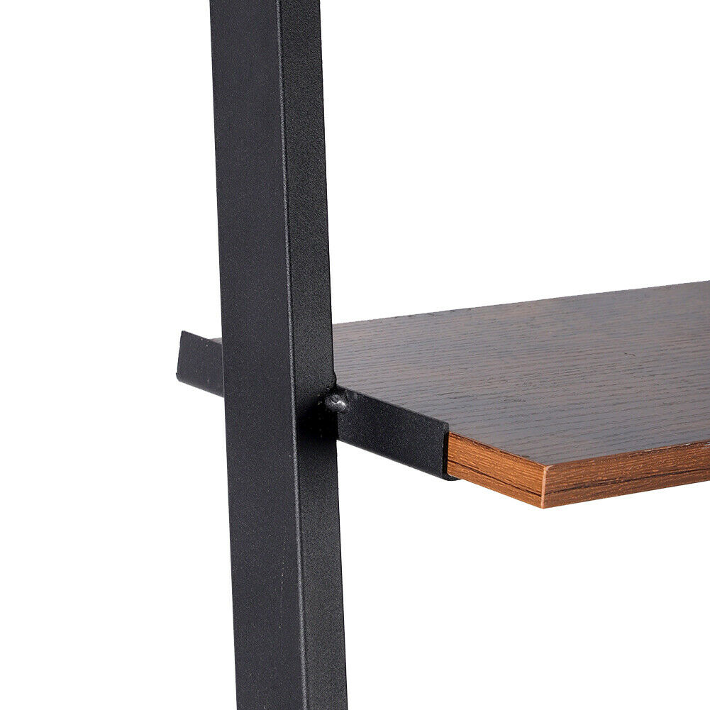 Industrial Ladder Shelves Wall Shelf Hanging Rack 4 Tier Storage Shelving Unit