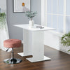 White Wooden Dining Table Kitchen Dining Room Breakfast Bar Table Rectangle Desk