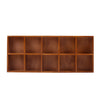 Vintage Wooden Storage Unit Wall Floating Shelves Storage Display Shelf Cabinet