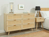 Light Rattan Bedroom Furniture Wood Bedside Table Cabinet Chest of Drawers