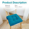 Soft Square Removable Seat Pads 35X35cm Chair Cushion With Two Sets Of Long Ties