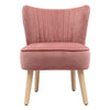Upholstered Velvet Dressing Table Makeup Stool Small Sofa Scalloped Dining Chair