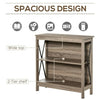 Slim Hallway Console Table Industrial Small Shelving Unit Narrow Side Cabinet