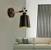 Wood Wall Lamps Nordic Bedside Wall Mounted Lights Iron Wall Sconce Light Decor