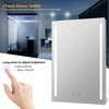 Bathroom Illuminated LED Mirror&Cabinet with Shaver Socket Demister Touch Switch