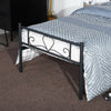 Black Metal Bed Frames Single/Double Bed Frame 3ft,4ft6 Bedframe Bedstead Stable
