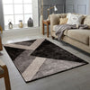 GREY BLACK MODERN DESIGN RUG SOFT LARGE LIVING ROOM FLOOR BEDROOM CARPET RUGS