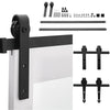 6ft 6.6ft Sliding Barn Wood Door Hardware Set Carbon Steel Rail Track Kit System