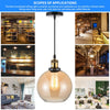 Retro Modern Vintage Glass Ceiling Pendant Industrial Light Shade Chandelier UK