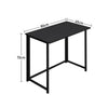 Foldable Vintage Industrial Metal Wooden Computer Desk Home Office Study Table