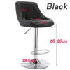 2X Bar Stools Leather Swivel Bar Stools Gas Lift Rest Chairs Kitchen Breakfast