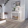 Mondeer White Console Table 2/3 Drawers Wooden Shelf Hallway Storage Side Desk