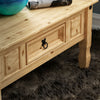 Coffee Table Corona 1 Drawer Mexican Solid Pine Wood Living Room Furniture