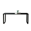 Black Rainbow Coffee Table Tempered Glass Top Side Table Modern Glossy Room NEW
