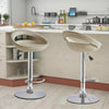 2X Rattan PU Bar Stools Breakfast Bar Chair Kitchen Stool Swivel Barstool