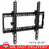 TILT TV WALL BRACKET MOUNT LCD LED Plasma For 26 28 32 37 40 42 46 50 52 55 Inch