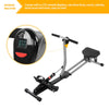 Foldable Rowing Machine Rower Hydraulic Resistance Cardio Fitness Gym Workout #
