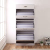 Shoe Storage Cabinet Footwear Organiser Space-saving w/ Drawers White