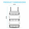 Hanging Storage Basket Rack Over Door Tidy Kitchen Bathroom Space Saving Bin