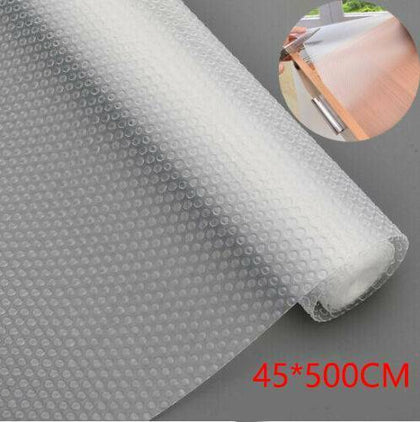 45*500cm Drawer Mat Non-Slip Kitchen Cabinet Liner Cupboard Shelf Protector Pad