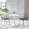 Set of 2 Black Dining Chair Metal Wire Style Chair Kitchen Living Room Home UK