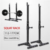 Squat Rack Stand Olympic Barbell Rack Bench Support Free Press Gym Workout Black