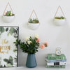 3pcs Ceramic Wall Hanging Planter Succulent Flower Pot Basket Holder Decorative