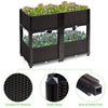 Set of 4 Raised Garden Bed Kits Elevated Flower Vegetable Herb Grow Planter Box