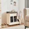 120L 3-Section Mobile Laundry Hamper Collapsible Water-Proof Laundry Sorter