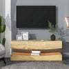 Wall Mount Floating TV Unit Cabinet Stand With LED Lights TV Entertainment HT