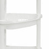 4 TIER CORNER CABINET SHOWER CADDY BATHROOM STORAGE RACK SHELF ORGANISER WHITE