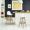 2x Breakfast Bar Stool High Chair PU Leather Kitchen Chrome w/Footrest Home Shop