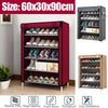 5 Tier Shoe Rack Cabinet Closet Storage Organiser Stand Shelf