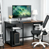 Modern 140cm Home Office Computer Desk Workstation Shelf Storage Unit Work Table