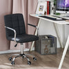 Cushioned Computer Office Desk Chair Chrome Legs Lift Swivel PU Leather Chair UK