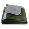 200GSM Tarpaulin Heavy Duty Builders Waterproof Ground Sheet Camping Cover Green