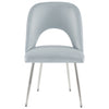 Velvet Dining Chairs Set of 2 Upholstered Seat Accent Chairs Kitchen Chairs Grey