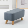Faux Leather PU Footstool Ottomans Foot Rest Living Room Wood legs Sofa