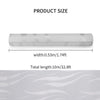 Modern 3D Crescent Wave Stripes Embossed Non-woven Flocking Wallpaper Grey 10M