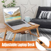 Adjustable Portable Laptop Lazy Table Stand Lap Sofa Bed PC Notebook Desk Bamboo