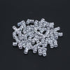 100Pcs Adjustable Metal Cuffs Dreadlocks Beads Braiding Hair Decorations