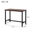 Industrial Bar Table Dining Table With Metal Frame Kitchen Restaurant Furniture